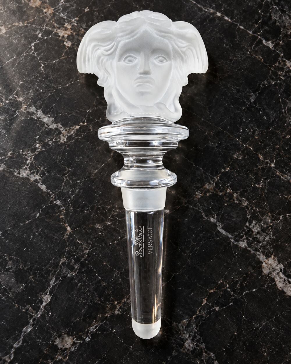 Rosenthal Versace Medusa Crystal Decanter Stopper Replacement Frosted Medusa